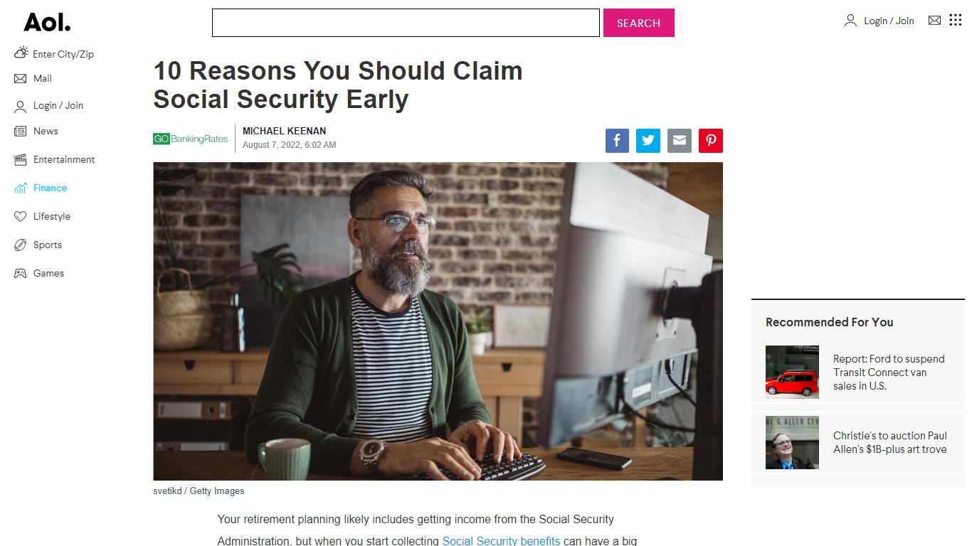 10 Reasons You Should Claim Social Security Early